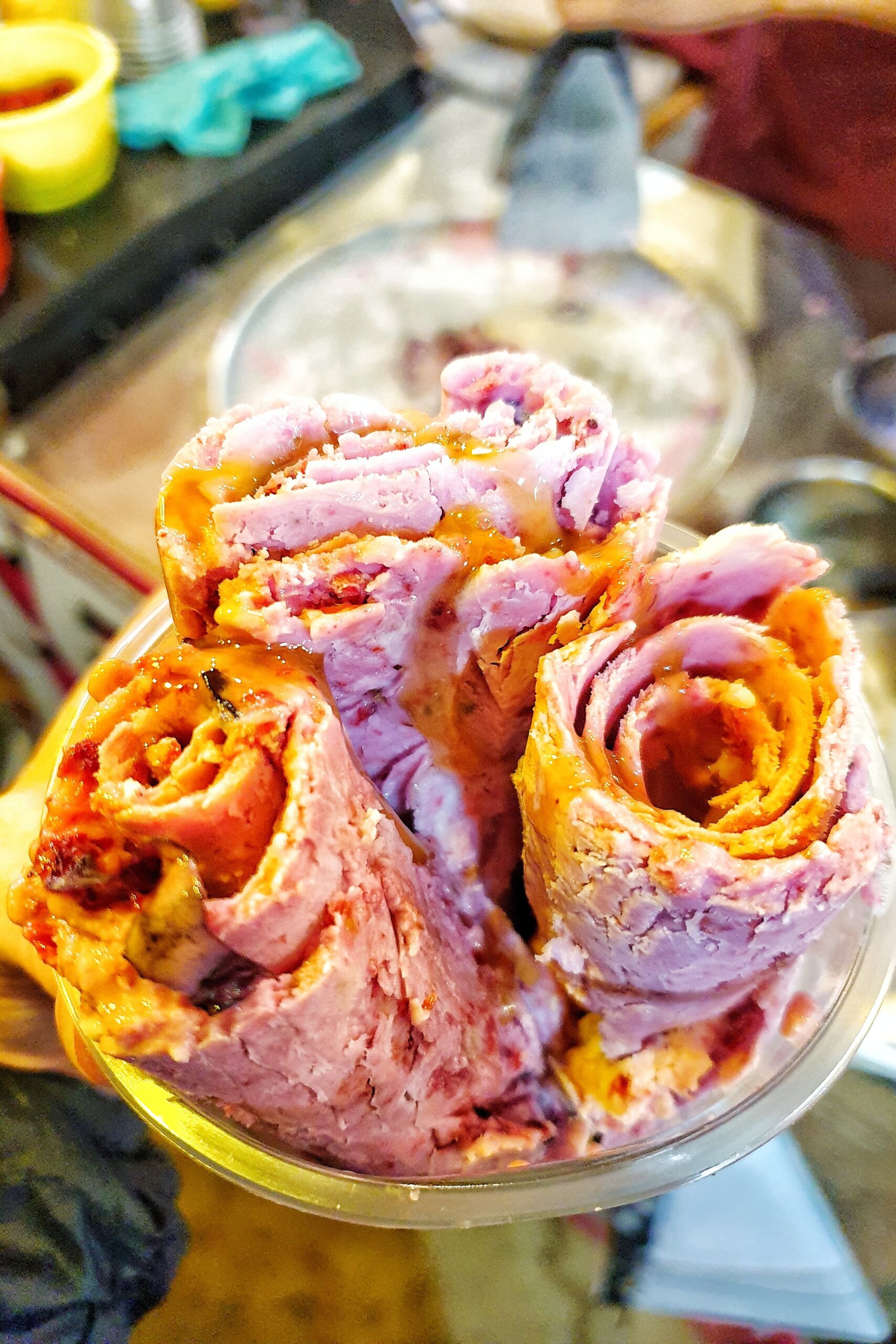Fried ice-cream in Bosteri