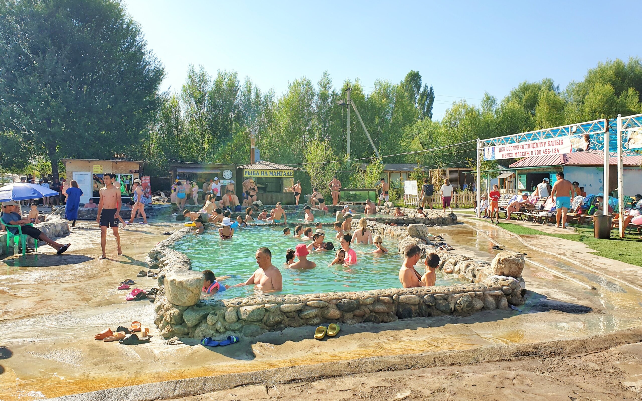 Hot springs Keremet-Suu